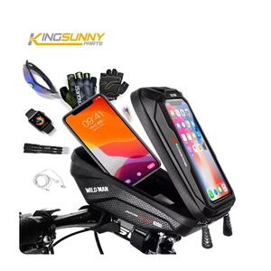 Không thấm nước xe đạp tay lái phía trước điện thoại Pocket khung cho dễ dàng Màn hình cảm ứng truy cập màu đen kệ túi cho phụ tùng phụ kiện - Product Image 4