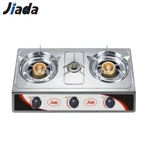 Stainless Steel Cooktop 3-burner Silver kitchen cooking gas stove