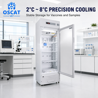 OSCAT 238L 2~8 ℃   Réfrigérateur de laboratoire avec contrôle par microprocesseur, alarme haute/basse température et dégivrage automatique pour usage pharmaceutique et hospitalier