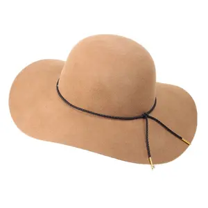 Moda invernale elegante <span class=keywords><strong>donna</strong></span> <span class=keywords><strong>donna</strong></span> a tesa larga <span class=keywords><strong>cappello</strong></span> in feltro 100% Fedora <span class=keywords><strong>Cloche</strong></span> <span class=keywords><strong>cappello</strong></span> floscio - Product Image 1