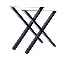 Pieds de table de conférence en acier minimalistes et créatifs, pieds de bureau, support d'établi, quincaillerie, mobilier de bureau commercial