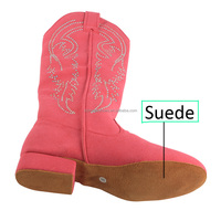 Chaussures de danse personnalisées à talon orné de strass avec talon cubain et semelle en daim, bottes de danse en ligne pour femmes, vente en gros de bottes de danse country
