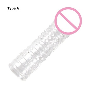 Condón Extensor de Alta Elasticidad, Funda de Silicona para Pene, Juguetes Sexuales para Hombre, Consolador, Juguete de Bondage, Fundas para Retrasar la Eyaculación - Product Image 3
