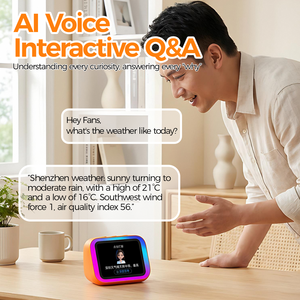Nuevo Altavoz Traductor de Voz con IA, Reloj Despertador Digital, Iluminación RGB, Marco de Fotos, Altavoz Inteligente Inalámbrico con IA, Asistente de Escritorio - Product Image 2