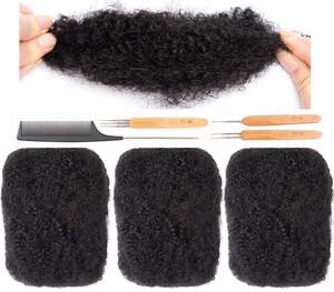 Cheveux humains afro crépus pour la fabrication, la réparation et la prise de masse Cheveux humains afro crépus en vrac pour les extensions Dreadlock - Product Image 5