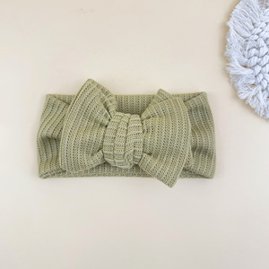 Bandeau pour bébé style Ins, européen et américain, nouveau modèle d'hiver, <span class=keywords><strong>à</strong></span> nœud double couche avec nœud, protège la fontanelle, pour tout-petits de 0 <span class=keywords><strong>à</strong></span> 3 ans - Product Image 5