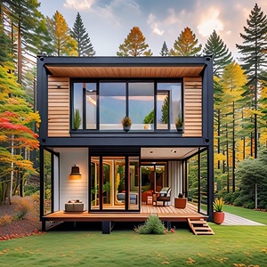 Bureau préfabriqué moderne avec cadre en acier Conteneur détachable <span class=keywords><strong>de</strong></span> luxe Maison Villa Resort Extérieur mobile Maison conteneur plat <span class=keywords><strong>de</strong></span> grand-mère - Product Image 4