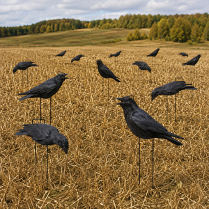 Décoys de chasse aux corbeaux en PP entièrement floqués, anti-reflet, imperméables, ultra-réalistes, fabriqués en usine (OEM/ODM) – Silhouettes d'oiseaux pour la chasse - Product Image 6