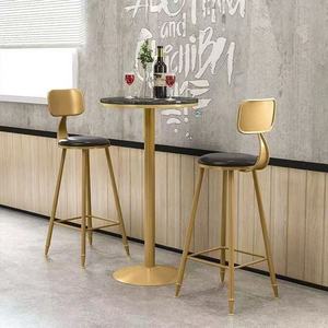 Set Meja <span class=keywords><strong>Bar</strong></span> Besi Modern Mewah Ringan Yeehon, Kursi <span class=keywords><strong>Bar</strong></span> Tinggi, Garansi 3 Tahun untuk Komersial - Product Image 6