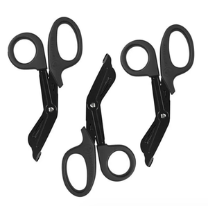 Ciseaux de premiers secours portables d'extérieur DFS102 à lame noircie et dentelée pour pansements et gaze CN;GUA - Product Image 5