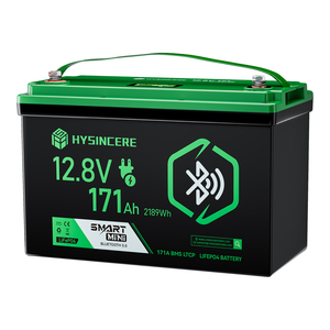 แบตเตอรี่ LiFePO4 <span class=keywords><strong>12V</strong></span> 171Ah พร้อมบลูทูธ สมาร์ทมินิ ดีฟไซเคิล ลิเธียมไอรอนฟอสเฟต 171A BMS 2189Wh สำหรับโซลาร์ RV เรือ - Product Image 4