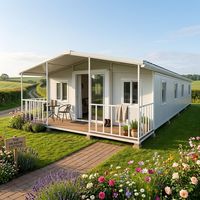 Maisonnette préfabriquée personnalisable avec véranda, 40 pieds, unité modulaire, bureau de jardin portable, studio, maison mobile