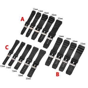 Bracelet de montre de plongée sportif populaire 16 18 20 22 mm pour montres <span class=keywords><strong>Casio</strong></span>, bracelet de montre en silicone et caoutchouc - Product Image 2