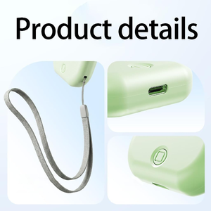2500mah Wearable Foldable Electric Hand <b>Fan</b> 3-Speed Battery-Powered <b>USB</b> Rechargeable Lightweight Outdoor Handfree Summer <b>Fan</b> - Product Image 2