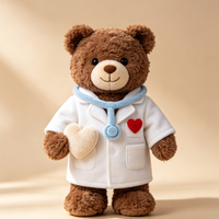 Boneka Beruang Teddy Dokter Custom, Boneka Beruang Lembut, Dekorasi Rumah, Hadiah Anak, Penjualan Langsung Pabrik, Grosir