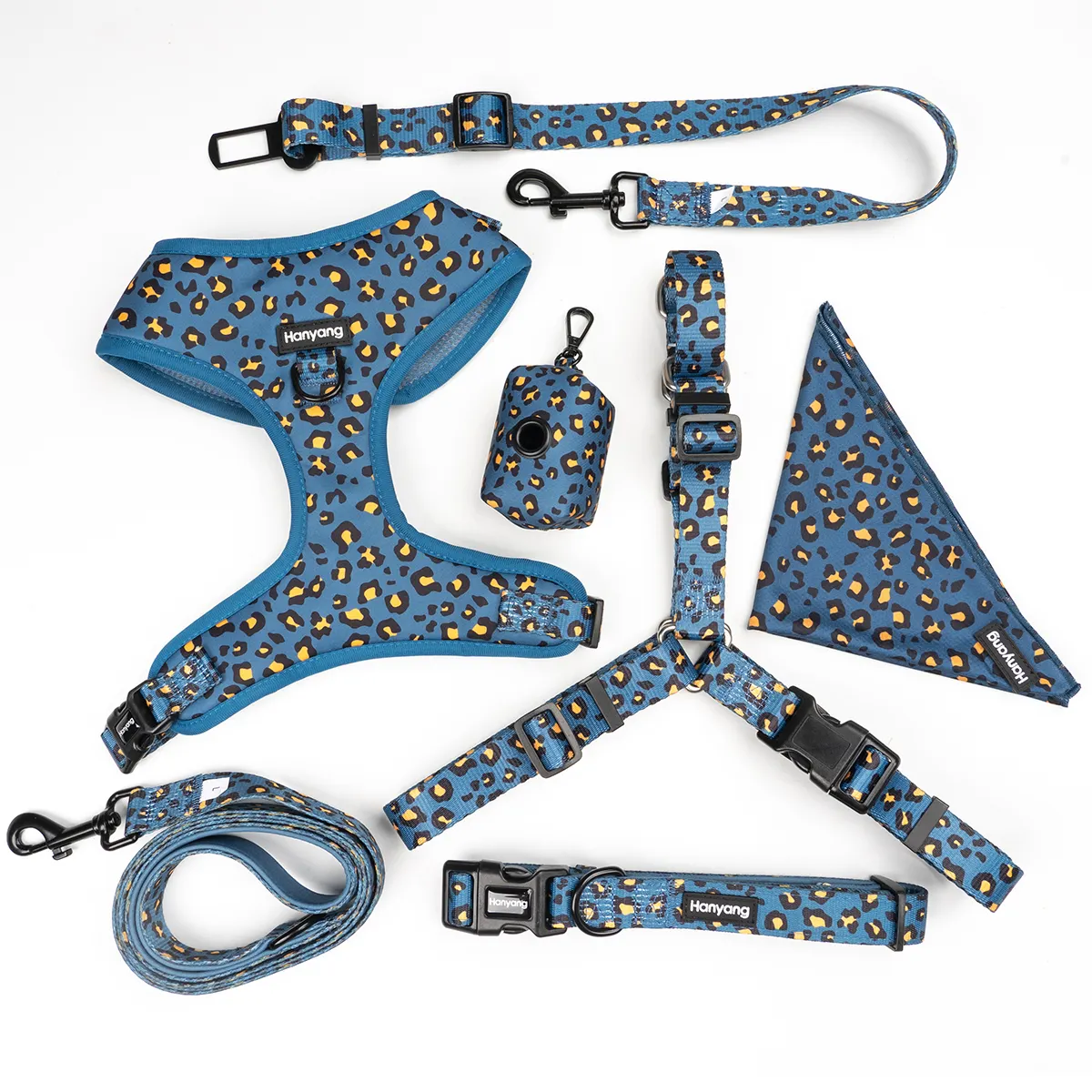 New dog harness 2023 wholesale custom design Neoprene customised Dog harness manufacturers uk Adjustable Dog Harness set