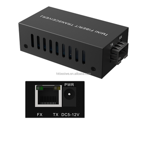 Precio Mayorista Mini Convertidor de Medios Gigabit 10/100/1000Mbps 1xSFP 1xRJ45 1G1E Fibra a Ethernet Switch de Fibra Ethernet - Product Image 1