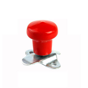 Vente flash - Bouton de commande du volant en PVC rouge personnalisé avec logo JD DEERE 40005R, modèle universel pour voiture - Product Image 5