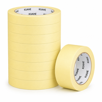 Ruban adhésif écologique en papier avec adhésif acrylique pour la protection des joints murs-sols intérieurs, facile à déchirer et inscriptible, rouleau jumbo