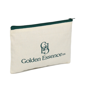 Pochette de rangement de luxe pour cadeaux, trousse à maquillage zippée en coton personnalisable avec logo pour cils et rouge à lèvres - Product Image 5