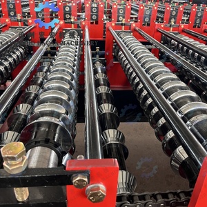 High-end Color-coated Steel Double-layer Roof <b>Tile</b> Production Equipment Full-automatic Double-layer Roll Bearing Motor 1200mm - Product Image 5