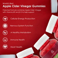 Bonbons vitaminés au vinaigre de cidre de pomme coréen sans sucre, marque privée, en vrac, ACV OEM, pour la perte de poids, gommes Keto avec la mère, pour la perte de poids
