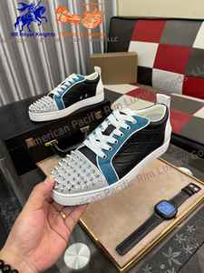 Chaussures pour hommes de la marque européenne Christians, chaussures décontractées de haute qualité en cuir véritable à semelle rouge CL, chaussures rétro à tige haute, chaussures de marche Louboutins - Product Image 4