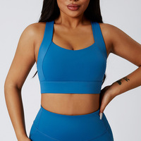 Soutien-gorge de sport antichoc haute performance pour femme, avec maintien latéral, dos nageur, en nylon et élasthanne, modèle FY-D-201