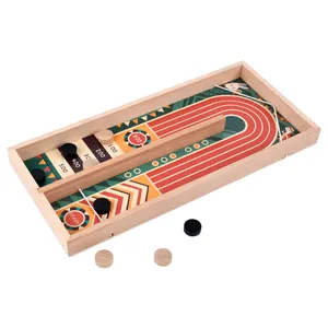 Fast Sling Puck Game Shot Games Toy Latest Wooden Wholesale Wood for Kids and Adult Other Educational Toys Paced Score Board 20
