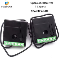 Module récepteur de commutateur de relais universel 1CH DC12/24V RF 433mhz récepteur de télécommande de porte de garage