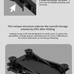 Dron para Inspección de Líneas Eléctricas (10/13/15 Pulgadas) |   Diseño Plegable con Eficiencia Similar a la de FPV, Aluminio de Aviación - Product Image 4