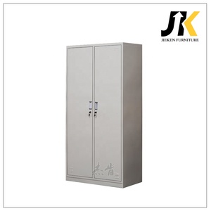 Muebles de Dormitorio Armario Locker de Acero <span class=keywords><strong>con</strong></span> 2 Puertas Armadio Gabinete para Zapatos Ropero Metálico Almirah <span class=keywords><strong>con</strong></span> <span class=keywords><strong>Espejo</strong></span> Organizador - Product Image 4
