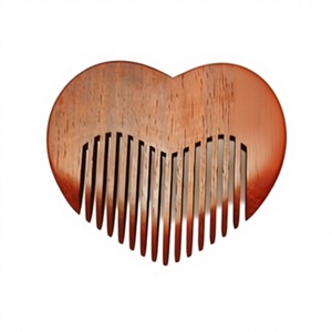 Peigne de poche en bois naturel, écologique, religieux, mini, fait main, pour cheveux et barbe, pour le coiffage quotidien - Product Image 1
