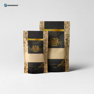 पर्यावरण के अनुकूल मसाला बीज स्नैक नट्स खाद्य टिकाऊ पैकेजिंग जिपलॉक क्राफ्ट पेपर बैग काली मिर्च पैकिंग के लिए स्टैंड अप पाउच - Product Image 2