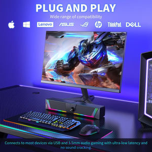 ลำโพงเกมมิ่งไร้สายขนาดเล็กแบบมินิ พร้อมไฟ LED หลากสีสัน ติดตั้งง่าย จัดส่งรวดเร็ว ลำโพงคู่แบบฟูลเรนจ์ - Product Image 3