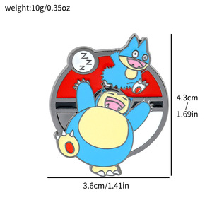 Badge en métal de style japonais, dessin animé, anime, Pokemon, broche <span class=keywords><strong>Pikachu</strong></span>, accessoire - Product Image 6