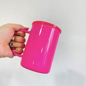 Tasses à café en verre colorées de 17 oz, vierges pour sublimation, avec couvercles en plastique PP, pour vinyle, UV et DTF - Product Image 3