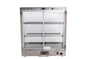 Vitrine de réchauffeur d'affichage de nourriture en verre incurvé de charcuterie de dessus de table de grande capacité commerciale pour la Machine de <span class=keywords><strong>pizza</strong></span> de restaurant d'utilisation de buffet - Product Image 3