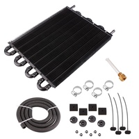 Kit Konverter Radiator Pendingin Oli Universal Aluminium Baru Pengganti OE 2468row2468 untuk 2 4 6 8 10 Baris Garansi 3 Bulan