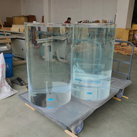 Vente directe d'usine, aquarium de grande taille de haute qualité, 500 gallons, décorations, aquarium pour poissons vivants