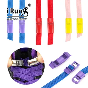 Lacets de chaussures colorés sans cravate avec fermeture magnétique à boucle élastique paresseux lacet plat sans attache lacet magnétique - Product Image 1