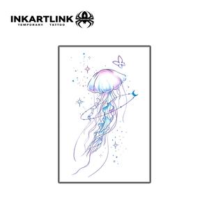 <span class=keywords><strong>Tatuaje</strong></span> Temporal <span class=keywords><strong>de</strong></span> Medusa en Acuarela, Arte Corporal <span class=keywords><strong>de</strong></span> Color Azul y Morado Oceánico <span class=keywords><strong>de</strong></span> Ensueño para Mujeres y Niñas, <span class=keywords><strong>Tatuaje</strong></span> Falso al por Mayor - Product Image 3