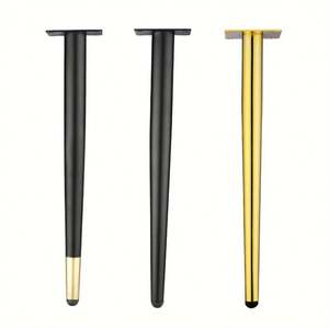 Gold Metal Furniture <b>Legs</b> Modern Sofa <b>Legs</b> Tapered Cabinet Feet Heavy Duty Replacement for Table <b>Chair</b> Bed Living Room - Product Image 5