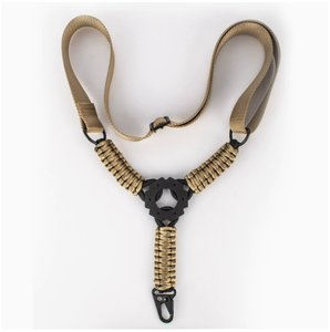 DFS010 Single Point Tactical Gun Sling Quick Adjustable Nylon <b>Braided</b> Rope with Metal Hook Standard Hunting <b>Accessory</b> - Product Image 6