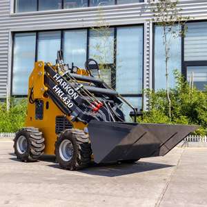 LIVRAISON GRATUITE Mini-chargeuse compacte diesel avec godet et divers accessoires, mini-chargeuse à pneus - Product Image 3