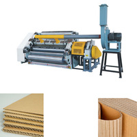 Equipo de Línea de Producción de Cartón Corrugado de Una Cara, Máquina Corrugadora de Papel Especializada