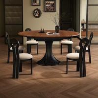 Table à manger extensible et pliable en bois massif moderne, mobilier écologique pour les petits espaces et les hôtels
