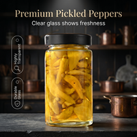 Offre Spéciale – Mini Bocal Rond en Verre de 1,5 oz (25 ml/35 ml/45 ml) pour Épices, Cornichons, Confitures, Gelées, et Récipient Alimentaire avec Bâtonnet à Miel