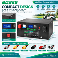Batterie LiFePO4 60V 100Ah pour voiturette de golf, directement de l'usine, avec système de gestion intelligent et longue durée de vie pour véhicules électriques