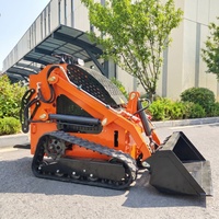 Livraison Gratuite Chargeuse Compacte sur Chenilles Euro 5 Diesel EPA Prix Compétitif avec Broyeur Forestier et Tondeuse à Gazon